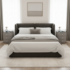 Orbis Bedside Table with Wireless Charging, LED Lighting