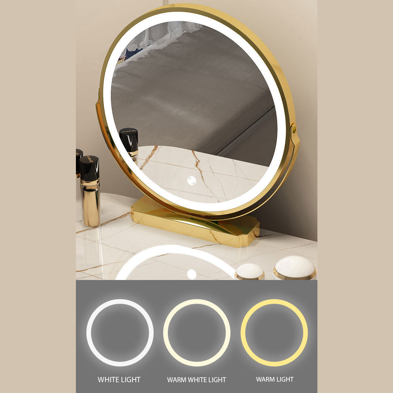 Premium Dressing Table with LED Mirror – elegance that organizes your daily routine