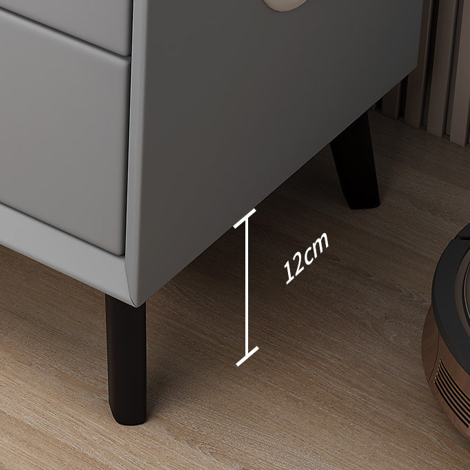 Nachttisch Nexo mit kabelloser Ladefunktion, Bluetooth-Lautsprecher, LED-Beleuchtung und Fingerabdrucksperre
