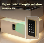Szafka Nocna Lumo Z Ładowaniem Bezprzewodowym, Głośnikiem Bluetooth, Podświetleniem LED I Blokadą PIN